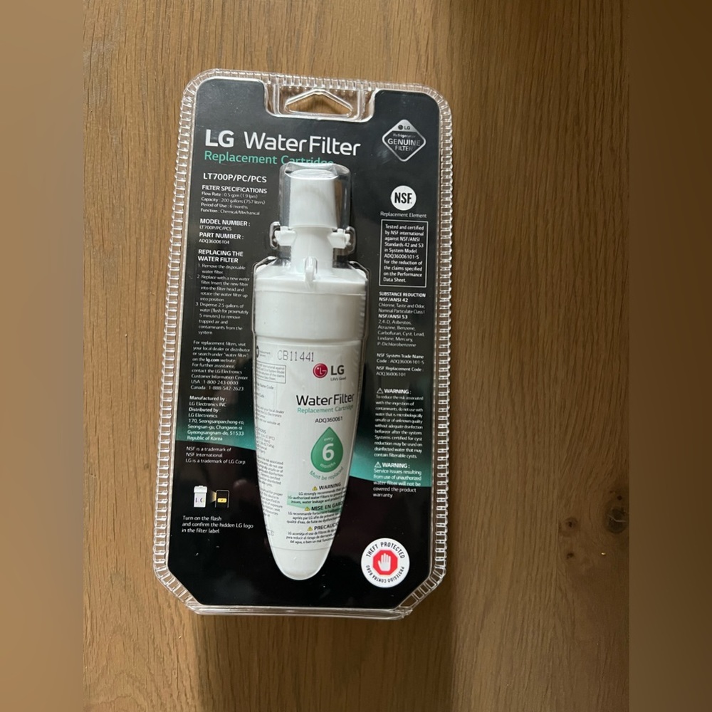 LG refrigerator filter